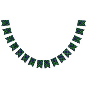 Scottish Clan Graham Tartan Bunting Flags