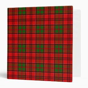 Scottish Clan Grant Tartan Plaid Binder
