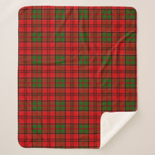Scottish Clan Grant Tartan Plaid Sherpa Blanket