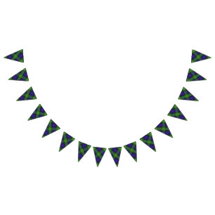Scottish Clan Gunn Tartan Bunting Flags