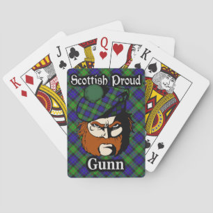 Scottish Clan Gunn Tartan Deck Playing Cards
