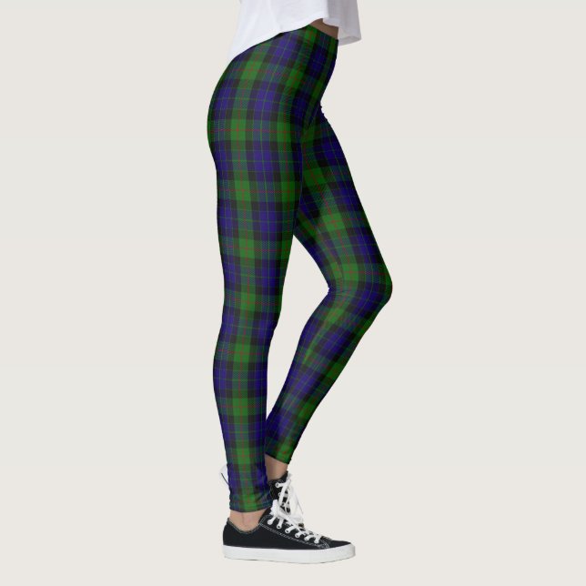 Scottish Clan Gunn Tartan Leggings (Right)