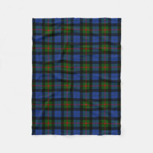 Scottish Clan Gunn Tartan Plaid Fleece Blanket