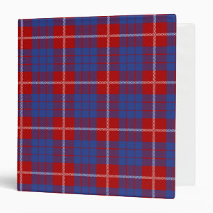 Scottish Clan Hamilton Tartan Plaid Binder