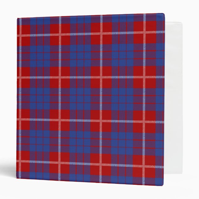 Scottish Clan Hamilton Tartan Plaid Binder (Front/Inside)