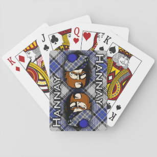 Scottish Clan Hannay Tartan Plaid Playing Cards