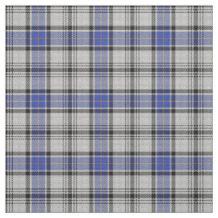 Scottish Clan Hannay White Blue Tartan Fabric
