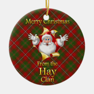 Scottish Clan Hay Christmas Ornament