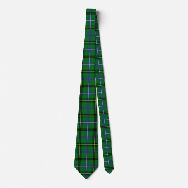 Scottish Clan Henderson Tartan Plaid Tie (Front)