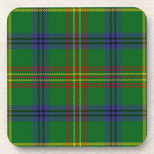 Scottish Clan Holmes Tartan Plaid Coaster