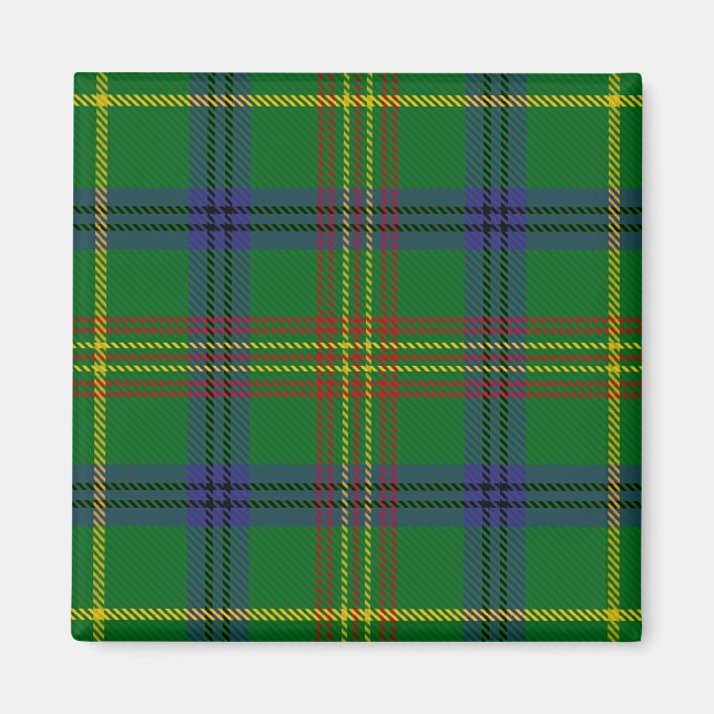 Scottish Clan Holmes Tartan Plaid Magnet (Front)