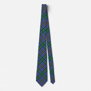 Scottish Clan Hope Blue and Green Tartan Tie