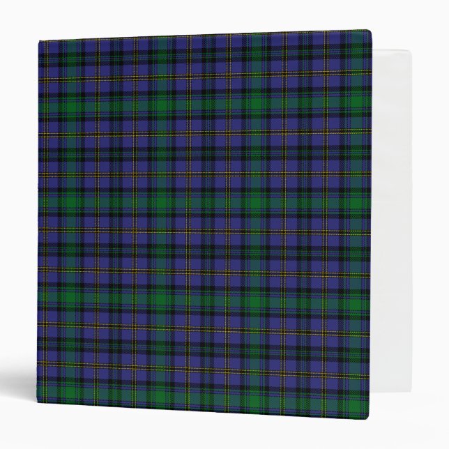 Scottish Clan Hope-Vere Tartan Plaid Binder (Front/Inside)
