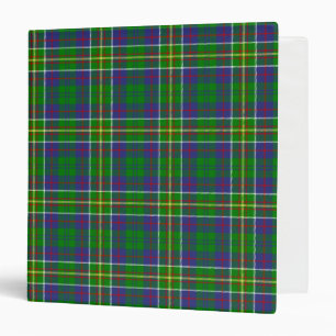 Scottish Clan Hunter Tartan Plaid Binder