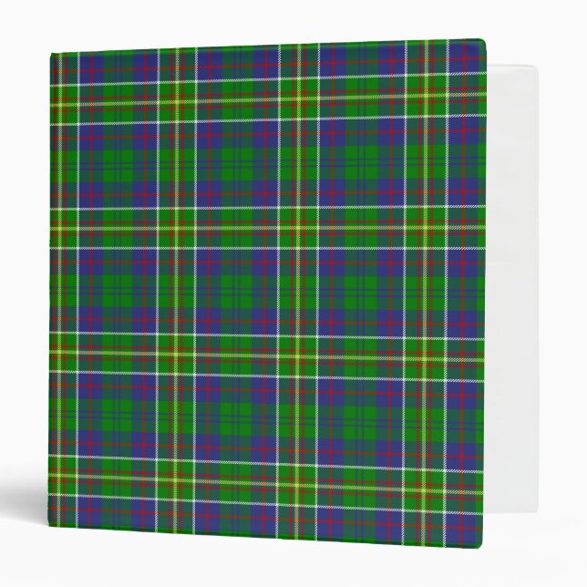 Scottish Clan Hunter Tartan Plaid Binder (Front/Inside)
