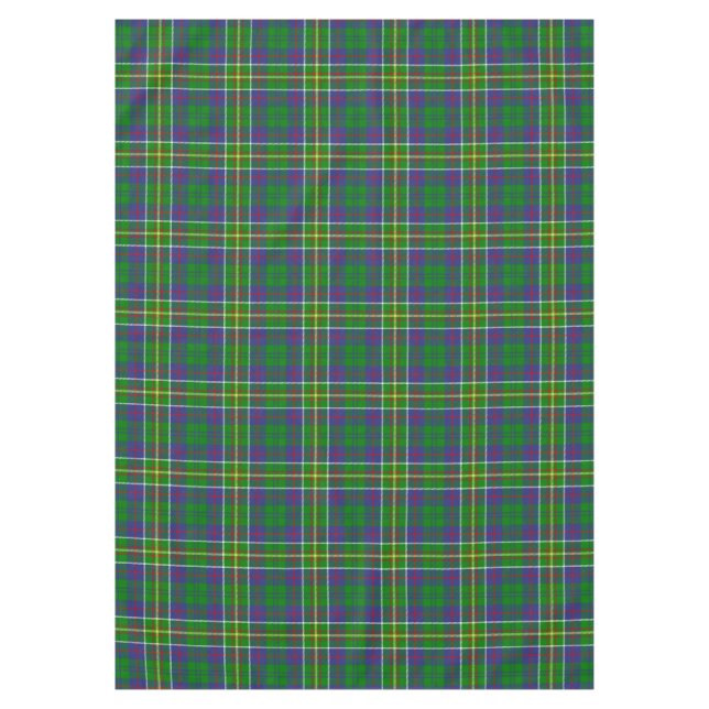 Scottish Clan Hunter Tartan Plaid Tablecloth (Front)