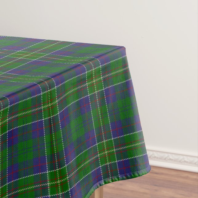 Scottish Clan Hunter Tartan Tablecloth (In Situ)