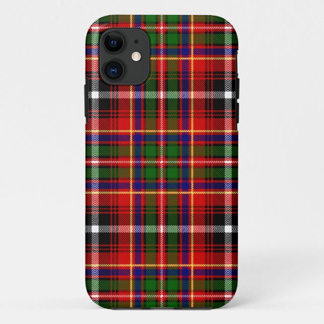 Scottish Clan Innes Tartan Plaid Case-Mate iPhone Case (Back)