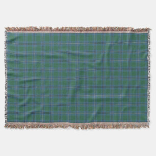 Scottish Clan Irvine Irwin Tartan Throw Blanket