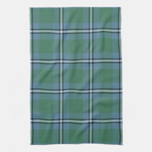 Scottish Clan Irvine of DrumTartan Plaid Kitchen Towel