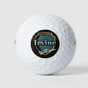 Scottish Clan Irvine Personalize Your Name Golf Balls