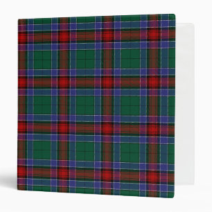 Scottish Clan Jardine Dress Tartan Plaid Binder