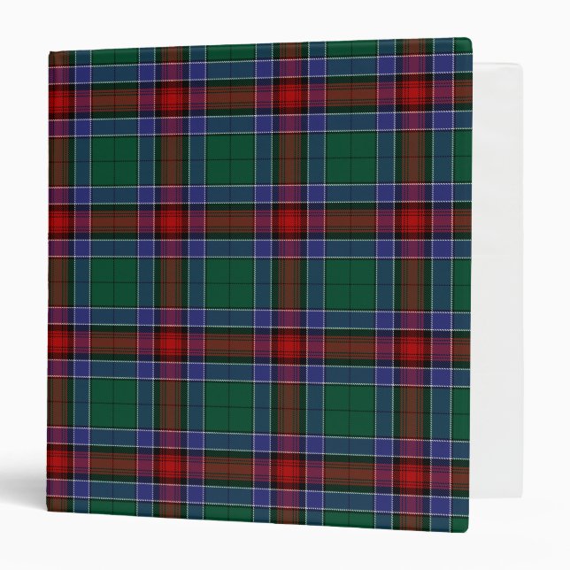 Scottish Clan Jardine Dress Tartan Plaid Binder (Front/Inside)