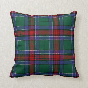 Scottish Clan Jardine Dress Tartan Plaid Throw Pillow