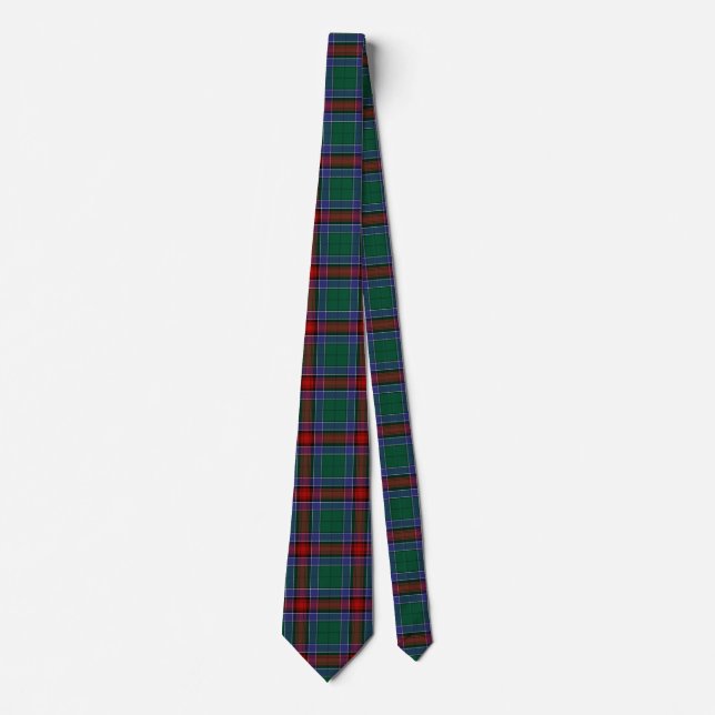 Scottish Clan Jardine Dress Tartan Plaid Tie (Front)