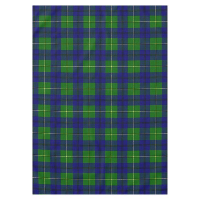 Scottish Clan Johnston Tartan Plaid Tablecloth (Front)