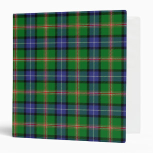Scottish Clan Jones Tartan Plaid Binder
