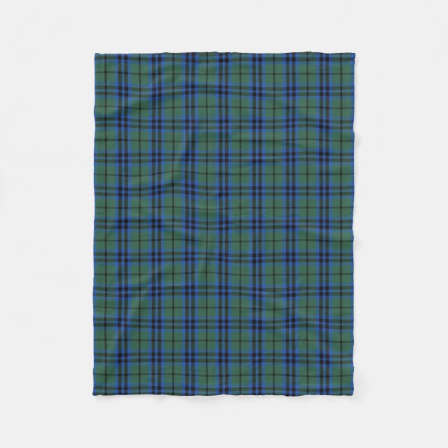 Scottish Clan Keith Classic Tartan Fleece Blanket (Front)