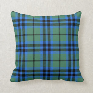 Scottish Clan Keith Tartan Plaid Throw Pillow