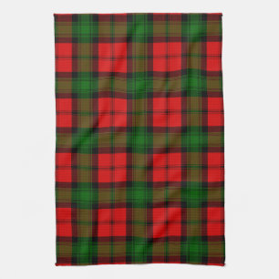 Scottish Clan Kerr Tartan Plaid Kitchen Towel