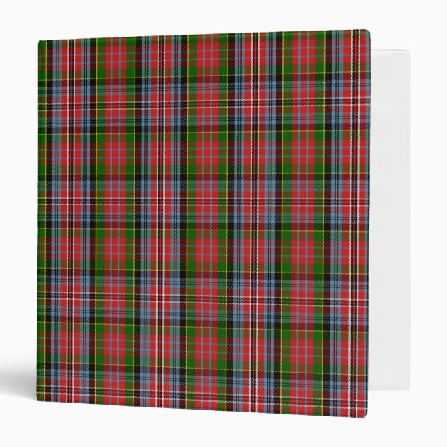 Scottish Clan Kidd Tartan Plaid Binder (Front/Inside)