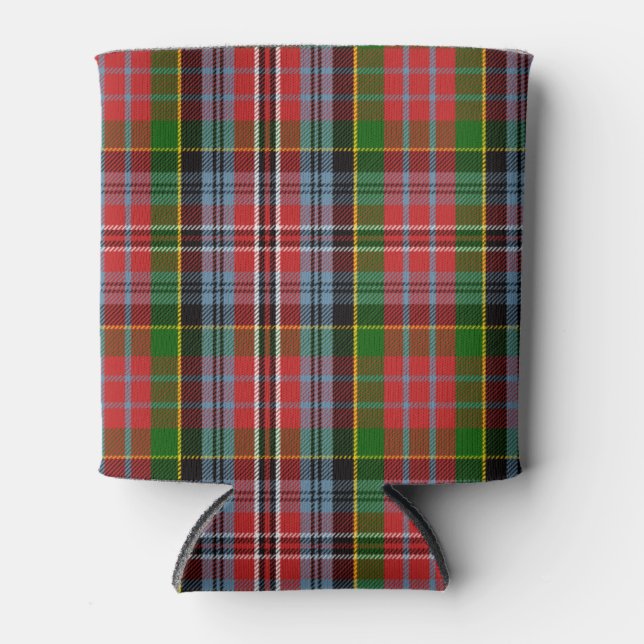 Scottish Clan Kidd Tartan Plaid Can Cooler (Front)