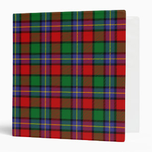 Scottish Clan Kilgore Tartan Plaid Binder