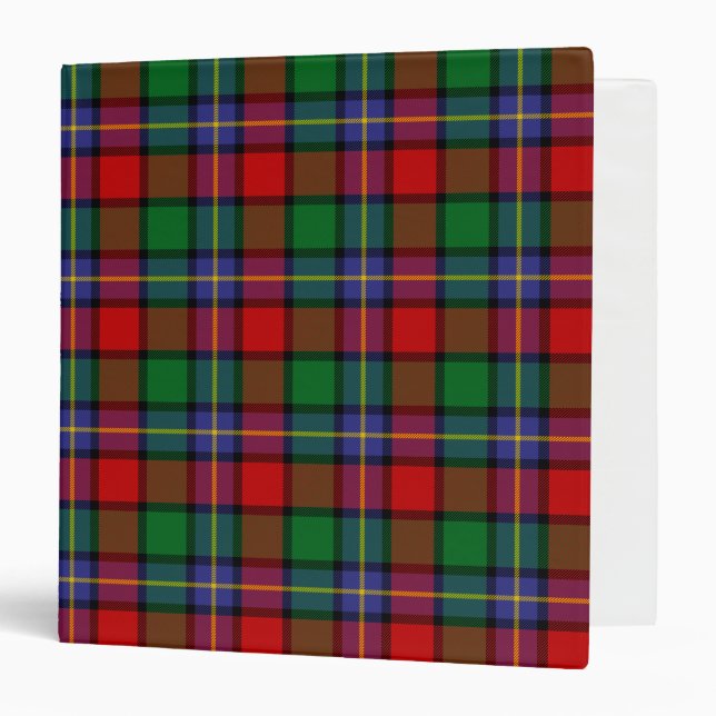 Scottish Clan Kilgore Tartan Plaid Binder (Front/Inside)