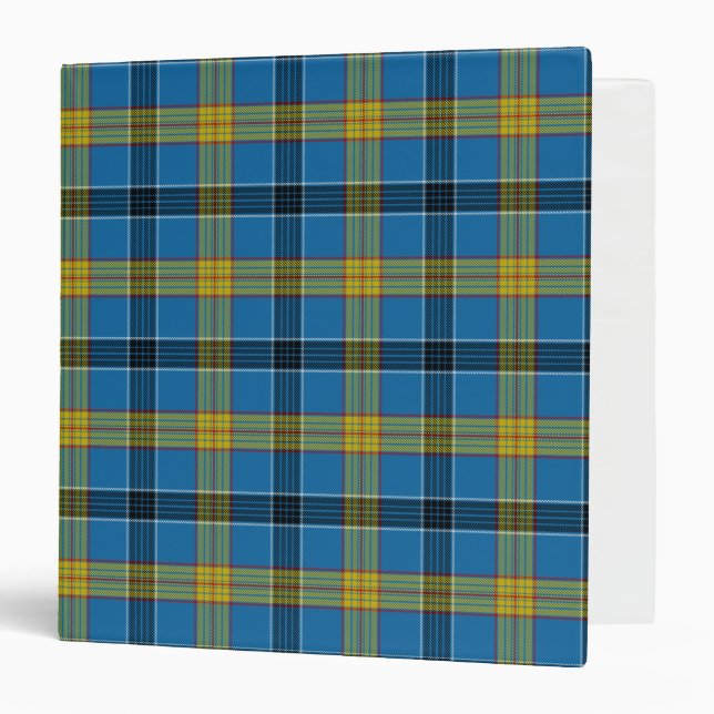 Scottish Clan Laing Tartan Plaid Binder (Front/Inside)