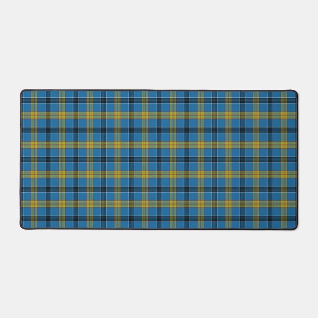 Scottish Clan Laing Tartan Plaid Desk Mat (Front)
