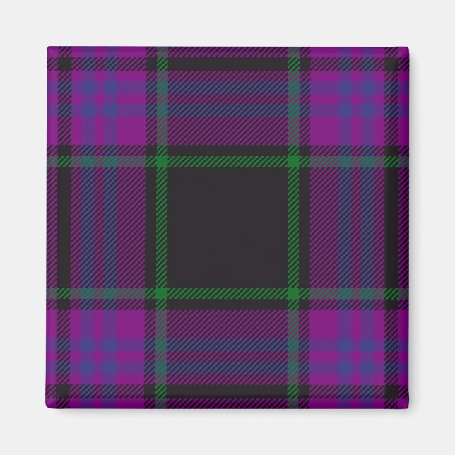 Scottish Clan Laird Tartan Plaid Magnet (Front)