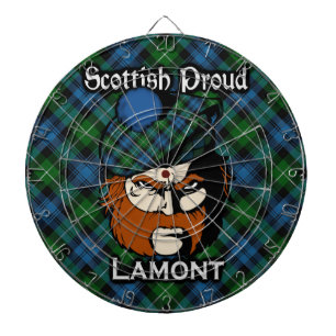 Scottish Clan Lamont Tartan Dartboard
