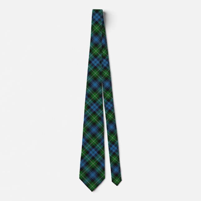 Scottish Clan Lamont Tartan Tie (Front)