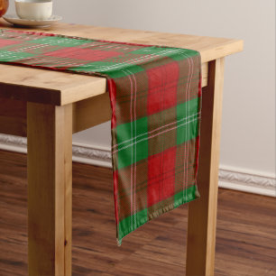Scottish Clan Lennox Tartan Plaid Long Table Runner