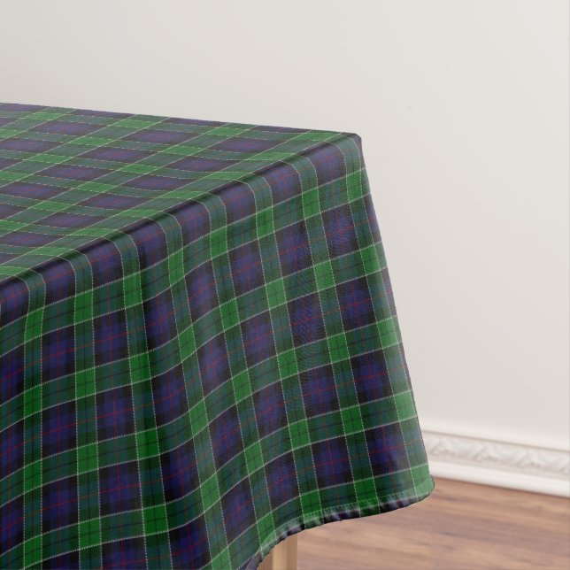 Scottish Clan Leslie Hunting Tartan Tablecloth (In Situ)
