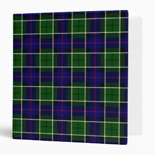 Scottish Clan Leslie Tartan Plaid Binder