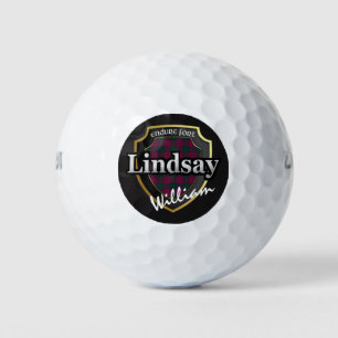 Scottish Clan Lindsay Personalize Your Name Golf Balls