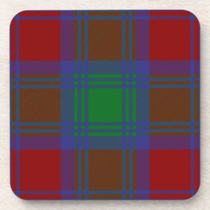 Scottish Clan Lindsay Tartan Plaid Coaster