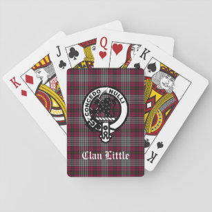 Scottish Clan Little Crest Badge and Tartan Custom Playing Cards