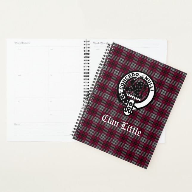 Scottish Clan Little Tartan Plaid Custom  Planner (Display)